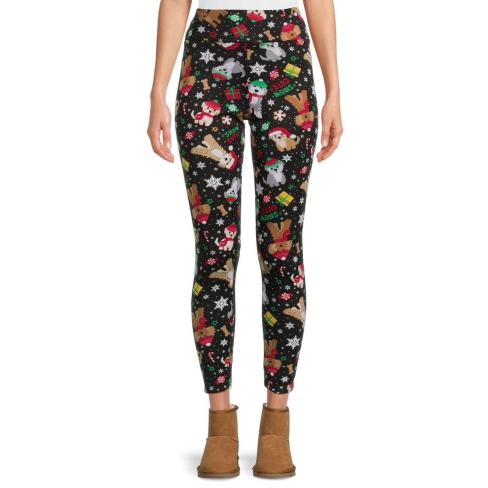 CHRISTMAS FAUX FUR LEGGINGS